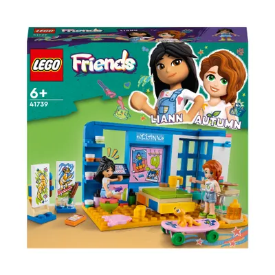 Produktbild von LEGO 41739 Friends Lianns Zimmer, Mini-Spielzeug zum Thema Kunst, kleines Geschenk zum Sammeln mit Mini-Puppen Liann, Autumn und Haustierfigur aus der Serie 2023