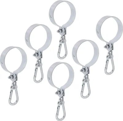 Produktbild von Alberts 843274 Schaukelschelle, für Rundholz, galvanisch verzinkt, dickschichtpassiviert, Schelle-Ø 100 mm, 6er Set