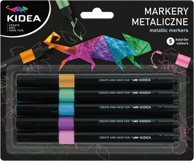 Produktbild von Metallic-Marker 5 Farben Kidea