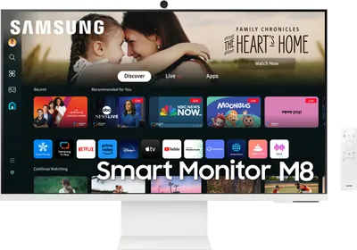 Produktbild von Samsung M80D Computerbildschirm 81,3 cm (32") 3840 x 2160 Pixel 4K Ultra HD LED Weiß