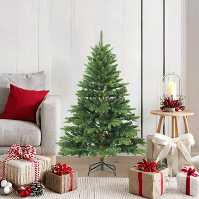Obrázok produktu pre Maison Exclusive – Umelý vianočný stromček, skladací, so stojanom, zelený, 120 cm