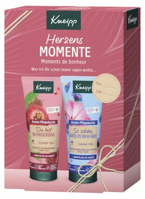 Obrázek produktu pro Dárkové balení sprchových gelů Kneipp Herzens MOMENTE, 2 x 200 ml