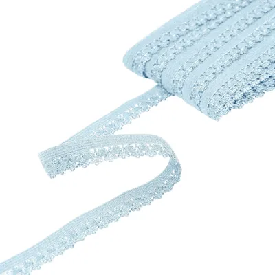 Produktbild von Rüschengummi Spitzenband elastisch 18m x 13mm Gummilitze Gummiband Spitze Farbwahl