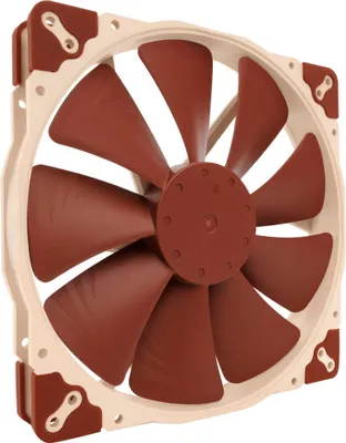 Produktbild von Noctua NF A20 5V PWM, Ventilator, 20 cm, 350 RPM, 800 RPM, 146,9 m³/h, Beige, Rot