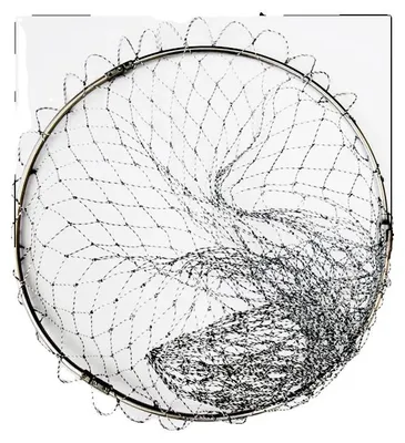 Obrázek produktu pro Rybařská síť, skládací design, velké oky, pletená, délka 40 cm