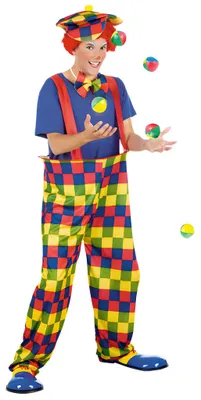 Produktbild von Boland 83826, Maskenkostüm, Erwachsener, Männlich, andere, Clown, Mehrfarbig