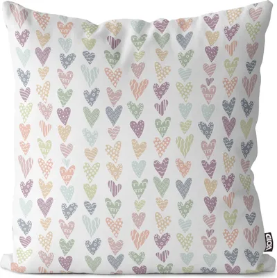 Produktbild von VOID Herzen Muster Liebe Geschenk Herz Kissenbezug Kissenhülle Polyester wasserfest Outdoor Indoor