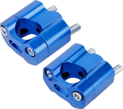 Obrázok produktu pre Pár 22mm / 28mm 1/8in 7/8in motocyklové riadidlá Mount Clamps Riser Adapter CNC hliníková zliatina Modrá