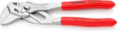 Produktbild von Knipex Zangenschlüssel Länge 150mm Spannweite 27mm mit Kunststoff-Überzug - 86 03 150 SB