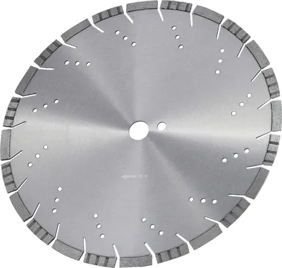Immagine prodotto di SucceBuy Lama diamantata da 14 pollici/350 mm, lama per calcestruzzo a umido/asciutto, denti smussati da 0,39 pollici/10 mm, foro centrale universale da 1 pollice, per calcestruzzo, piastrelle, mattoni, lastre in cemento