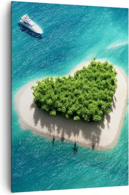 Produktbild von Bild auf Leinwand - Leinwandbild - Einteilig - Sail Insel Meer Aussicht Natur - 70x100cm - Wand Bild - Wandbilder - Leinwanddruck - Wanddekoration - Leinwand bilder - Wandbild - PA70x100-3129