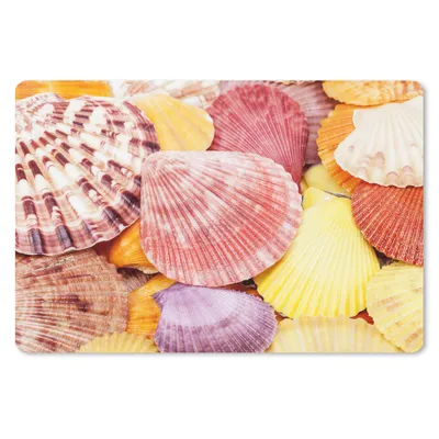 Produktbild von MuchoWow® Mauspad Mousepad Muscheln - Rot - Gelb - Strand - Sommer 27x18 cm - Mousepads - Maus Mat - Pad - Mausunterlage - Büroartikel - Desk Matten