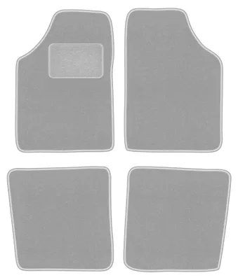 Produktbild von Velours-Fußmatten für Renault Kangoo I 1997-2008 (Kombivan) – 4-tlg, Grau, passgenau – Wielganizator OSLO