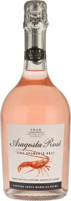 Produktbild von Aragosta Rosé Spumante Brut Santa Maria la Palma Sardinien Schaumwein