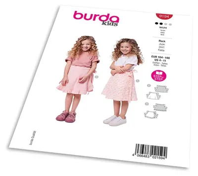 Obrázek produktu pro Střih Burda 9194 - Dětská sukně