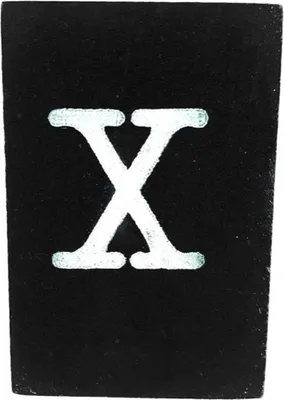 Produktbild von BaumwolleCounts Buchstabe X - Schwarz | Buchstaben