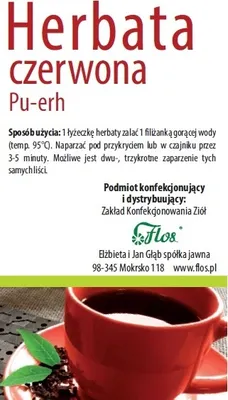 Produktbild von PU-ERH roter Tee 100g FLOS