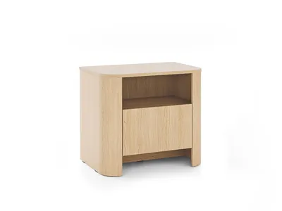 Produktbild von Nachttisch Beistelltisch BARI Eiche VICENZA 52 cm – Modernes Design mit Schublade und Ablage