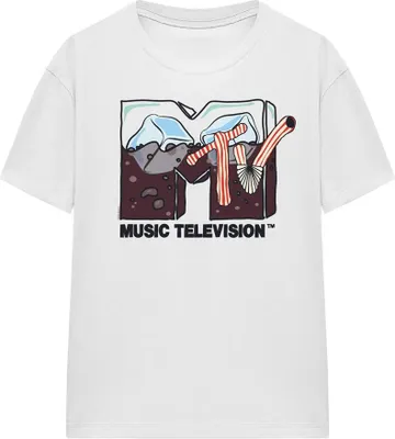 Produktbild von MTV - "Soda On Ice" T-Shirt für Herren/Damen Uni TV15824 (XXL) (Weiß)