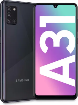 Produktbild von Samsung Galaxy A31 SM-A315G/DS, 16,3 cm (6.4"), 1080 x 2400 Pixel, 4 GB, 64 GB, 48 MP, Schwarz
