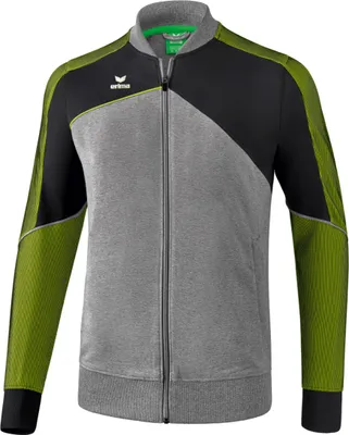 Productafbeelding van Erima Premium One 2.0 Presentatiejack Heren - Lime Pop / Zwart / Grey Melange  | Maat: S