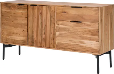 Produktbild von home24 Sideboard - Akazie Massiv / Schwarz