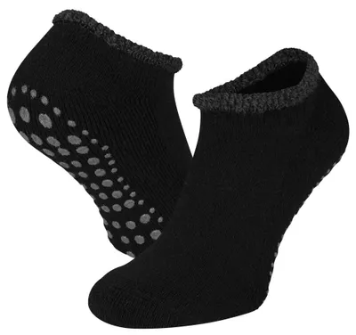 Produktbild von Rutschfeste Wollpantoffel-Socken – Schwarz – 35-38