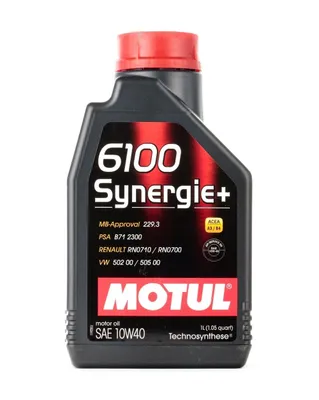 Produktbild von 1 Liter MOTUL 10W-40 SYNERGIE+ PSA B71 2300 MB 229.3 VW 502 00 Renault RN0710 Renault RN0700 VW 501 01 MB 229.31 VW 505 00