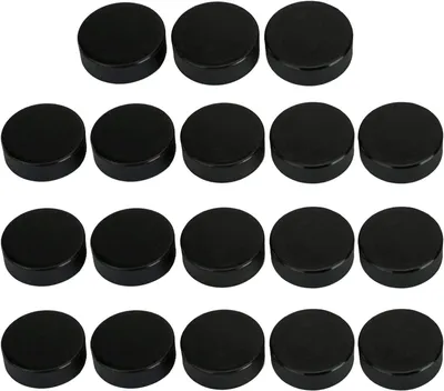 Productafbeelding van IJshockeypucks volwassenen - Set van 18 - Zwart - Gevulkaniseerd rubber