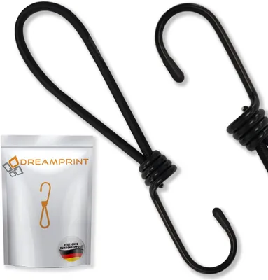 Imagen del producto de Correas elásticas con ganchos, 25 unidades, 20 cm, ajustables, para camping y jardín