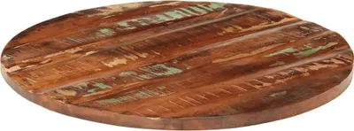Immagine prodotto di Piano per Tavolo Ø 80x2,5 cm Rotondo Legno Massello di Recupero