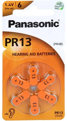 Obrázek produktu pro Baterie pro naslouchátka Panasonic Pr13 6 ks