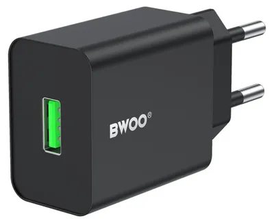 Zdjęcie produktu dla Bwoo Ładowarka Sieciowa Cda249 Usb 2,4A Czarna