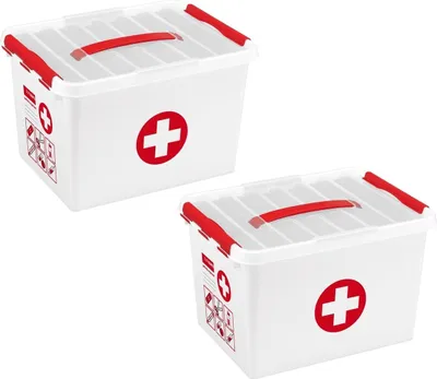 Obrázok produktu pre Sunware Q-line lekárnička s vložkou/rozdeľovačom 6 litrov - sada 2 kusov