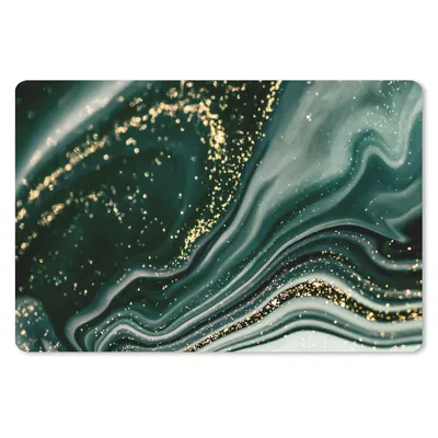 Produktbild von MuchoWow® Mauspad Mousepad Marmoroptik - Gold - Grün - Glitter - Design - Marmor 27x18 cm - Mousepads - Maus Mat - Pad - Mausunterlage - Büroartikel - Desk Matten