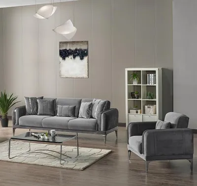 Produktbild von Wohnzimmer Set Sitzgruppe Sofa 3 Sitzer Dreisitzer Sessel  Polster