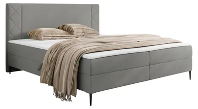 Produktbild von MIRJAN24 Boxspringbett mit zwei Bettkästen Portes, Schlafzimmer, Dopellbett mit Topper (Farbe: Polo 894, Größe: 180x200 cm)