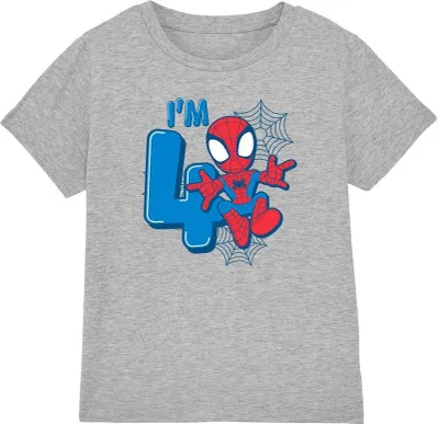 Produktbild von Spider-Man - "Cute Spidey" T-Shirt für Kinder - 4. Geburtstag TV4086 (128) (Sport Heide)