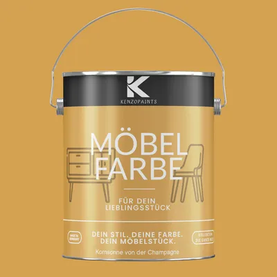 Produktbild von Kenzopaints 2,5Liter Möbelfarbe Möbellack - Kornsonne von der Champagne