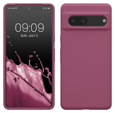 Produktbild von kwmobile Handyhülle für Google Pixel 7 Hülle, für Pixel 7 Case - Hülle Silikon - kabelloses Laden - Orchidee Violett