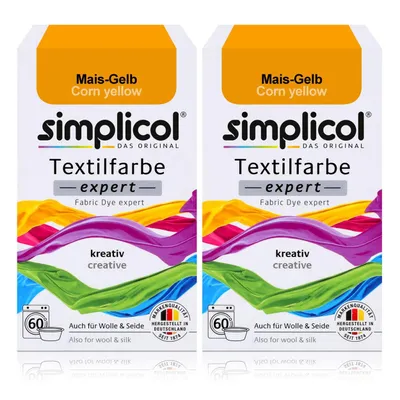 Produktbild von Simplicol Textilfarbe expert Mais-Gelb 150g - Farbe zum Färben (2er Pack)