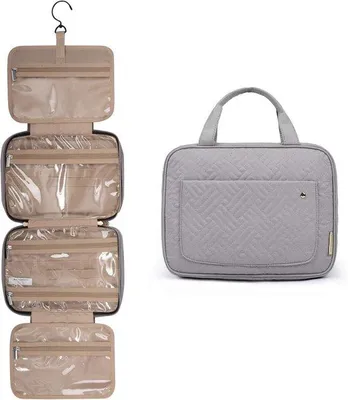 Immagine prodotto di Reis-Tas - borsa da viaggio capiente - beauty case da viaggio con gancio - borsetta - beauty case da donna - accessori da viaggio - 27,9 x 18,8 x 7,6 cm - piccola borsa da viaggio