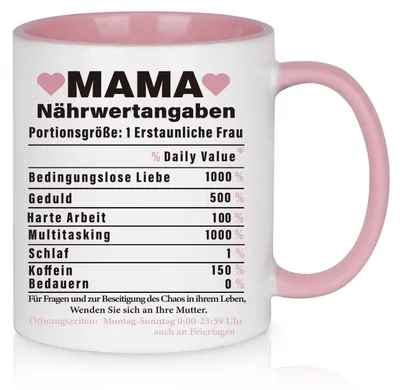 Immagine prodotto di Tazza da caffè divertente per mamme, con una capacità di 325 ml