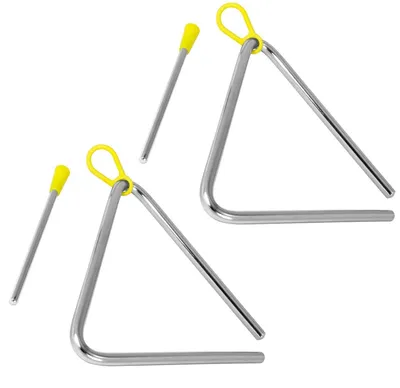 Produktbild von TIGER 15 cm 2 Stück Triangle Instrument mit Schlägel