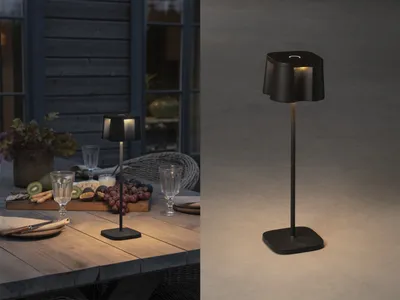 Produktbild von Konstsmide Tischleuchte Nice | schwarz | Indoor/Outdoor | USB-Tischleuchte | 7818-750