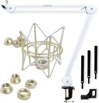 Obrázek produktu pro keepdrum MS138 kloubové rameno bílé s vícepramenem