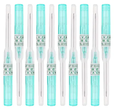 Productafbeelding van Set van 10 Steriele Piercing Naalden voor Oor, Neus en Navel