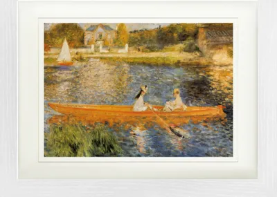Produktbild von Pierre Auguste Renoir Gerahmtes Bild Mit Edlem Passepartout | Wand-Bilder | Im Bilderrahmen - Die Seine Bei Asnières, 1879 (30 x 40 cm)