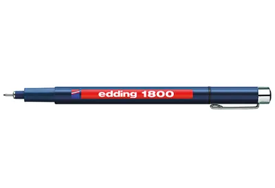 Zdjęcie produktu dla edding Faserzeichner 1800 PROFIPEN schwarz, Strichstärke: ca. 0,25 mm 10 Stück Verkaufseinheit 661238 4004764043859