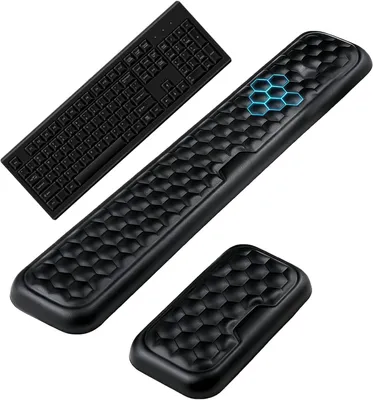 Produktbild von Tastatur Handgelenkauflage, Memory-Schaum, für Büroarbeit, ergonomisch
